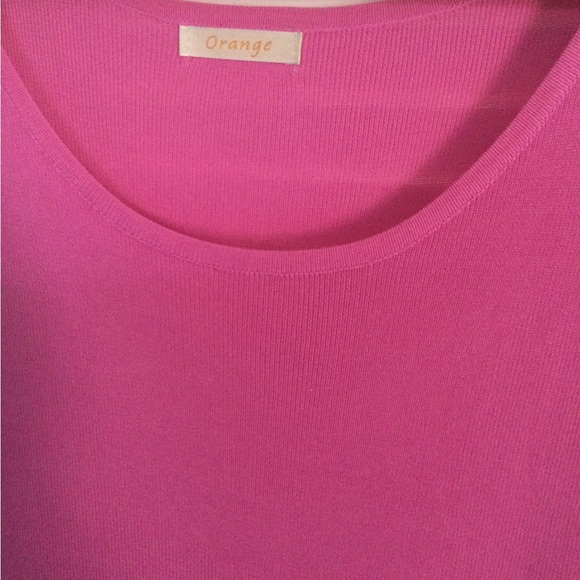 Orange Pink Sleeveless Tank, Size S/M - Picture 3 of 4